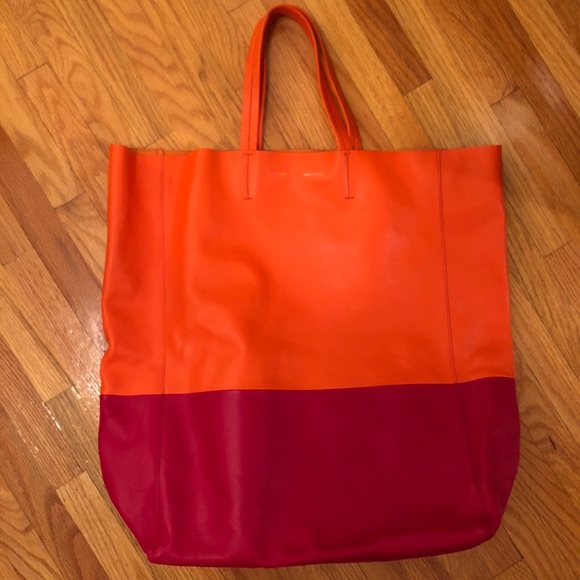 Celine Handbags - 💯 Authentic Celine lambskin bicolor cabas tote